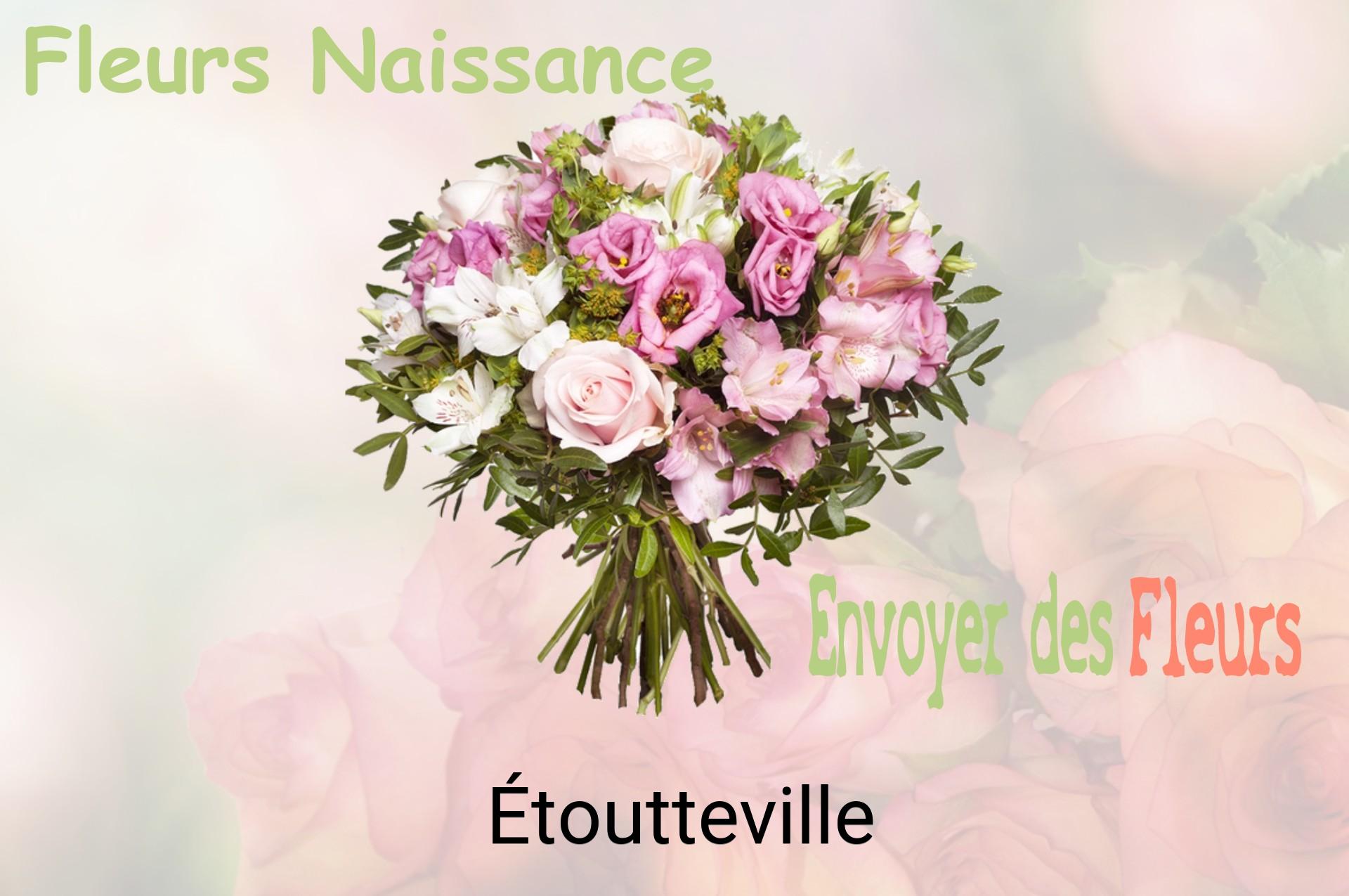 Bouquet de fleurs de naissance livré à Étoutteville